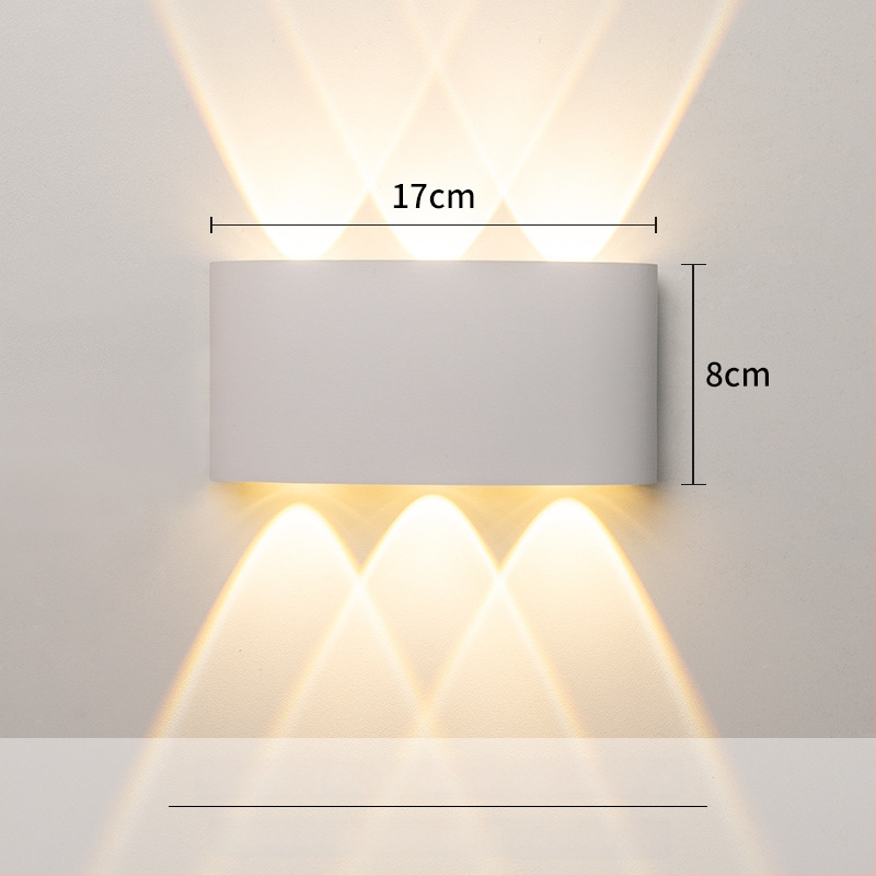 Sieninis LED šviestuvas – aliuminio konstrukcija, 220V, IP65 atsparumas vandeniui, vidaus ir lauko naudojimui