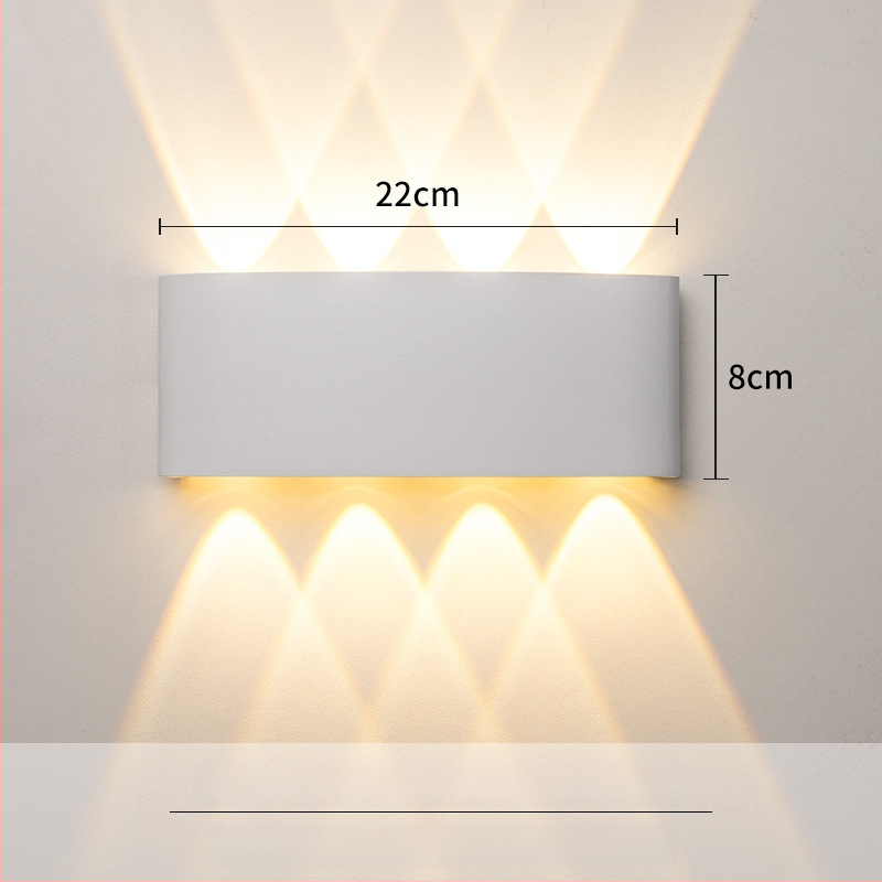 Sieninis LED šviestuvas – aliuminio konstrukcija, 220V, IP65 atsparumas vandeniui, vidaus ir lauko naudojimui