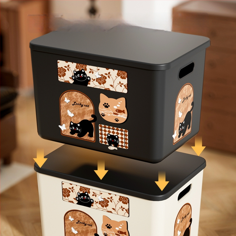 Daugiafunkcinė laikymo dėžė su dangteliu, modelis 1005, polipropilenas, tvirtinama prie sienos, 18 l talpa