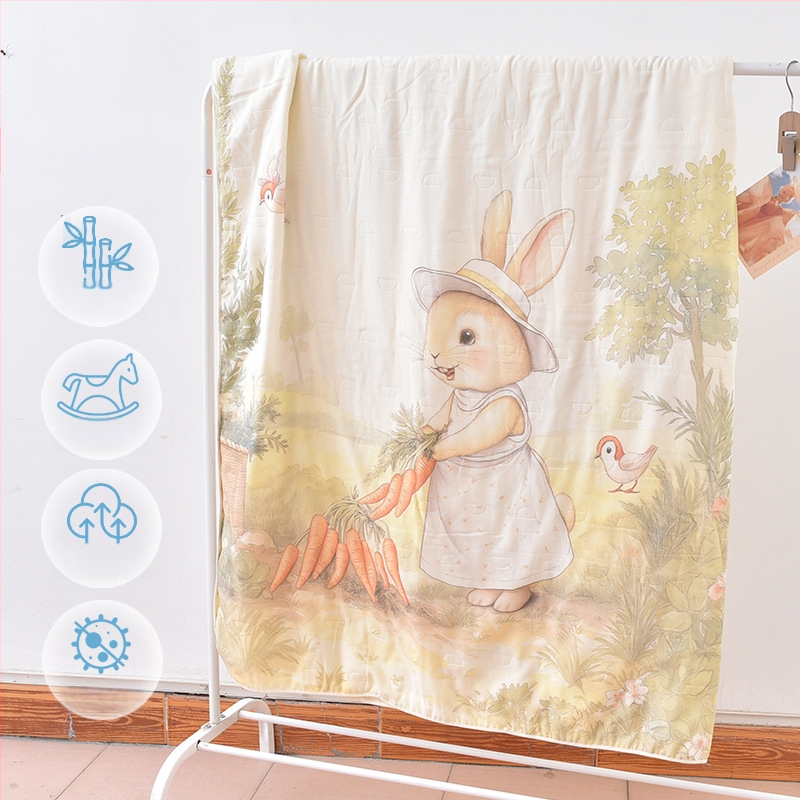 Gyerekeknek készült bambusz rostból készült hálózsák és anti-kick takaró, egész éves ágynemű, töltet: fonal, termékkód ANM2502