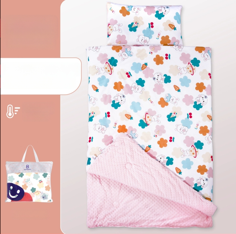 Gyerekeknek készült alvózsák karikatúra stílussal, 100% pamut anyag, súly 1.6–2 kg, gépi mosásra