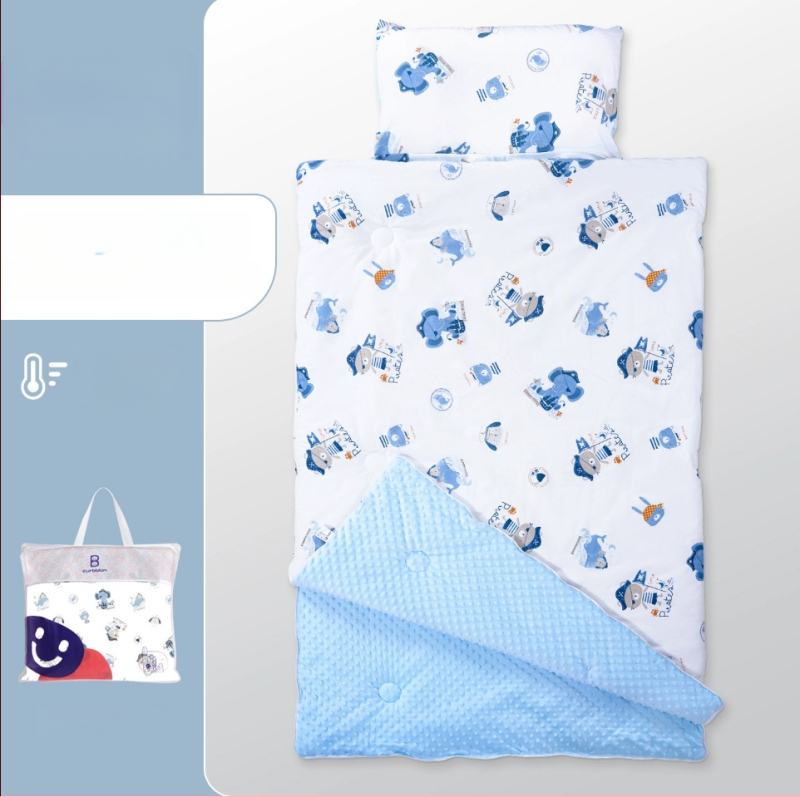 Gyerekeknek készült alvózsák karikatúra stílussal, 100% pamut anyag, súly 1.6–2 kg, gépi mosásra