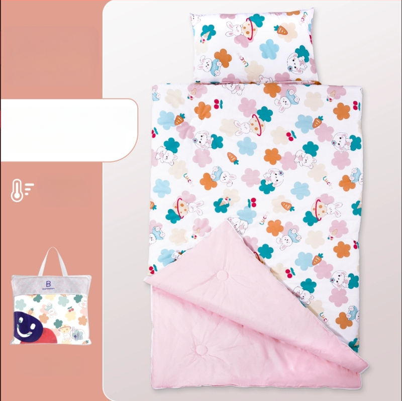 Gyerekeknek készült alvózsák karikatúra stílussal, 100% pamut anyag, súly 1.6–2 kg, gépi mosásra