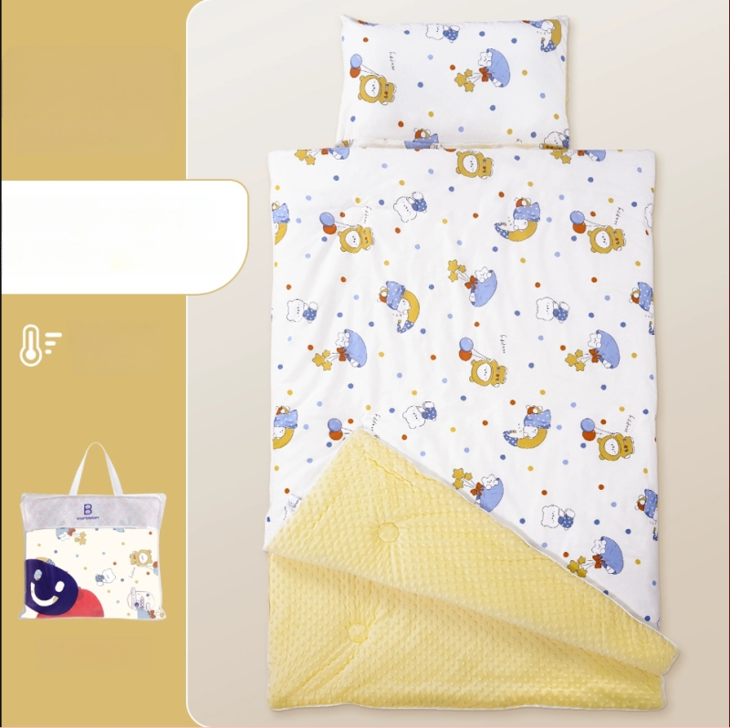 Gyerekeknek készült alvózsák karikatúra stílussal, 100% pamut anyag, súly 1.6–2 kg, gépi mosásra