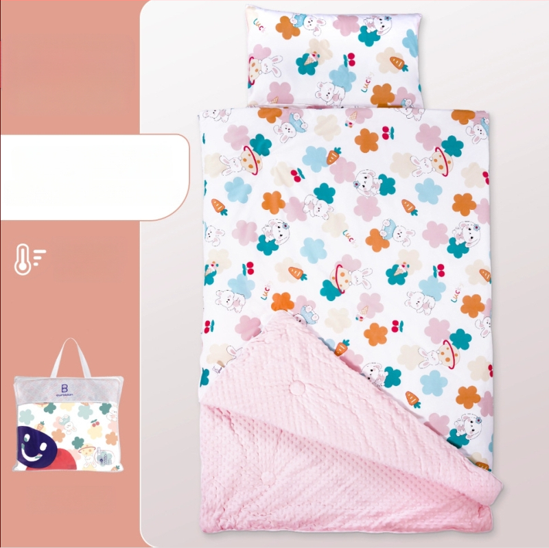 Gyerekeknek készült alvózsák karikatúra stílussal, 100% pamut anyag, súly 1.6–2 kg, gépi mosásra