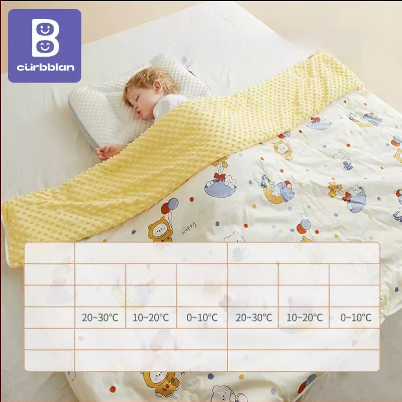 Gyerekeknek készült alvózsák karikatúra stílussal, 100% pamut anyag, súly 1.6–2 kg, gépi mosásra