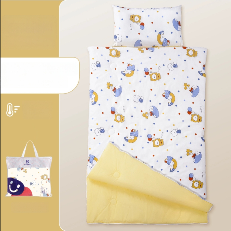 Gyerekeknek készült alvózsák karikatúra stílussal, 100% pamut anyag, súly 1.6–2 kg, gépi mosásra