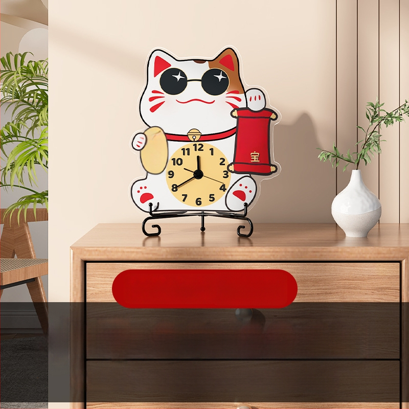 Galda pulkstenis, moderns stils, akrila korpuss un cifersblats, bateriju darbība, vienmērīgi kustas sekundes, piemērots viesistabai, guļamistabai un birojā