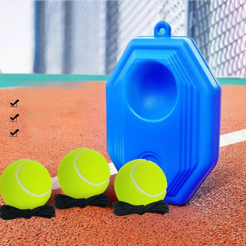 Boca tenisio atsitūrio treniruoklis su elastine virve, nešiojamas, sintetinių pluoštų, patvarus, pradedantiesiems, logotipas gali būti spausdinamas, tinka badmintonui ir tenisui