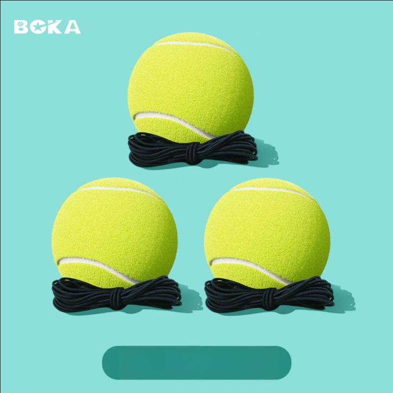 Boca tenisio atsitūrio treniruoklis su elastine virve, nešiojamas, sintetinių pluoštų, patvarus, pradedantiesiems, logotipas gali būti spausdinamas, tinka badmintonui ir tenisui