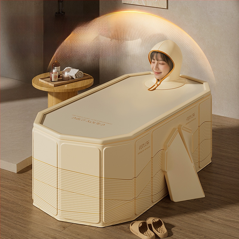 Cadă pliabilă din PVC pentru adulți – izolată, îngroșată, deschidere rapidă pentru baie