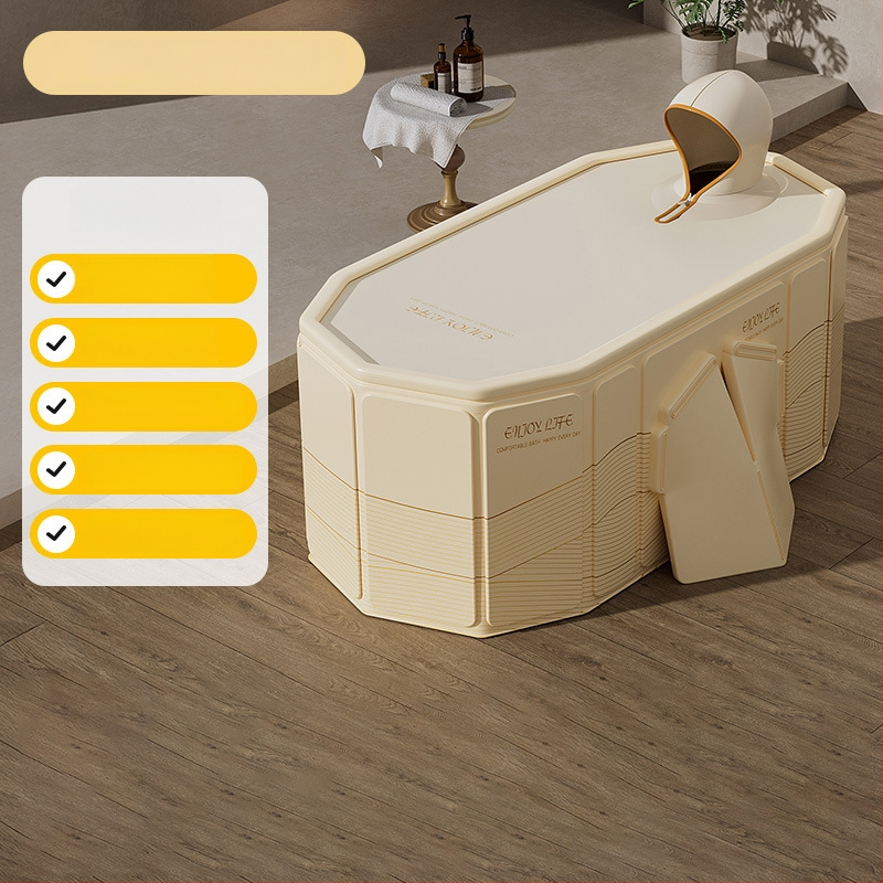 Cadă pliabilă din PVC pentru adulți – izolată, îngroșată, deschidere rapidă pentru baie