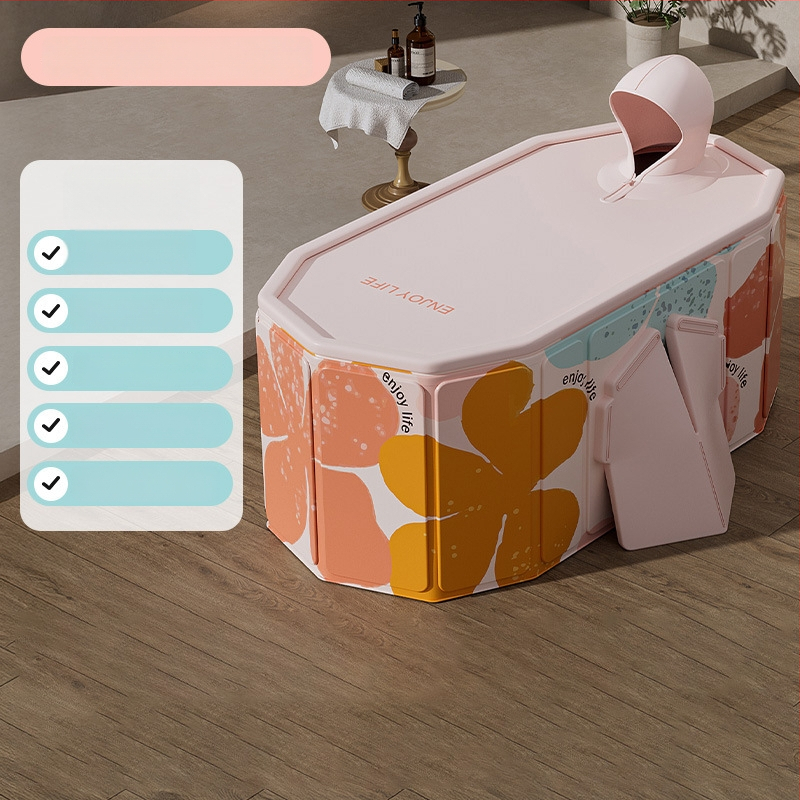 Cadă pliabilă din PVC pentru adulți – izolată, îngroșată, deschidere rapidă pentru baie