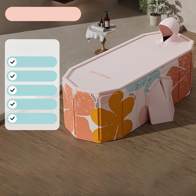 Cadă pliabilă din PVC pentru adulți – izolată, îngroșată, deschidere rapidă pentru baie