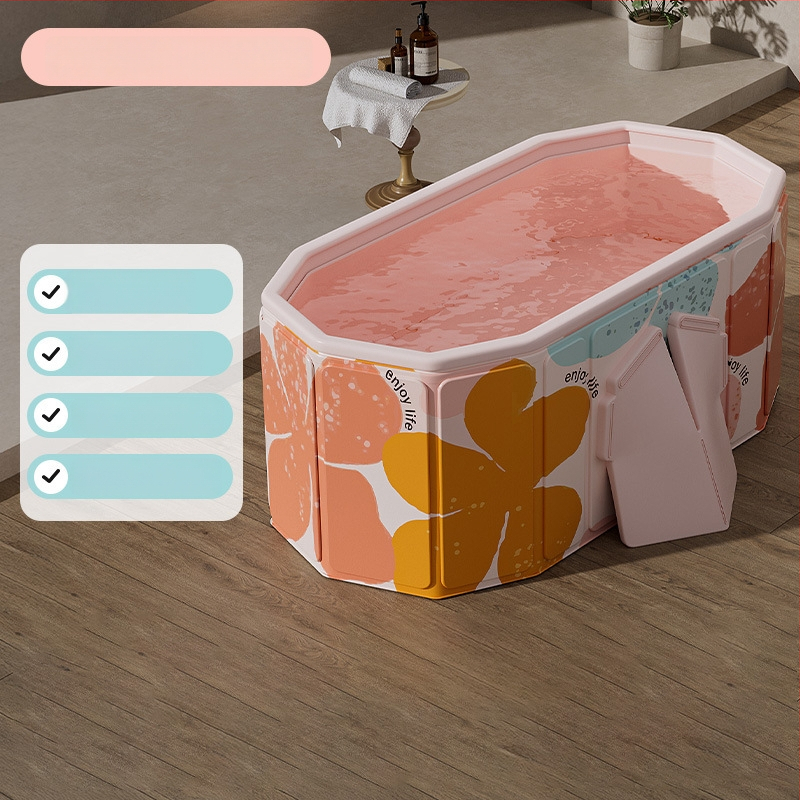 Cadă pliabilă din PVC pentru adulți – izolată, îngroșată, deschidere rapidă pentru baie