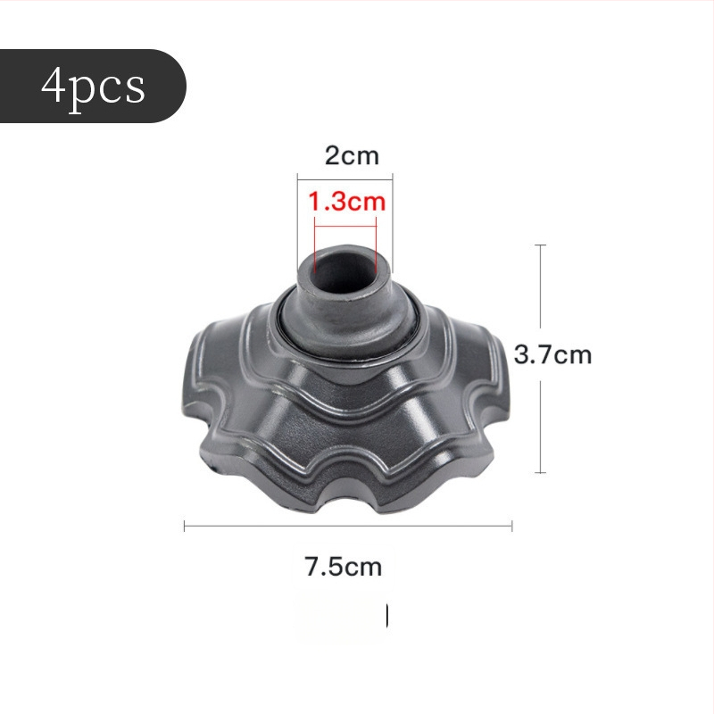 Aizsargājošs kāju pārsegs krēsla kājām — izturīgi kāju paliktņi; universāli regulējams Moon Chair un krēsliem; caurules aizsargs