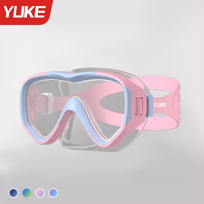 Bērnu baseina brillēm komplekts – ūdensdrošs, ietver brilles, masku un niršanas cauruli, pusslēgts niršanas aprīkojums, materiāli: PC, kalts stikls, šķidrais silikons