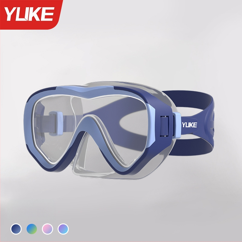 Bērnu baseina brillēm komplekts – ūdensdrošs, ietver brilles, masku un niršanas cauruli, pusslēgts niršanas aprīkojums, materiāli: PC, kalts stikls, šķidrais silikons