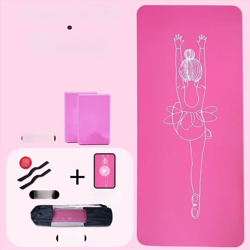 Bērnu deju jogas paklājs, Oxford audums, 8 mm biezums, figūras raksts