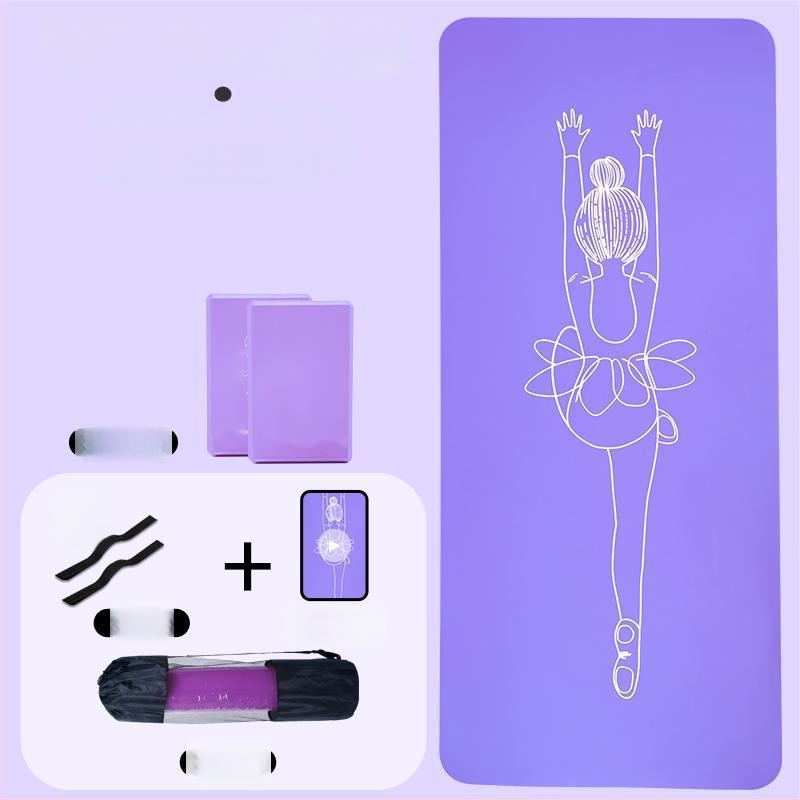 Bērnu deju jogas paklājs, Oxford audums, 8 mm biezums, figūras raksts