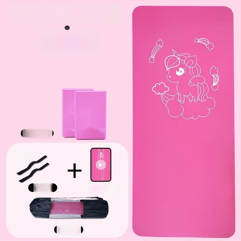 Bērnu deju jogas paklājs, Oxford audums, 8 mm biezums, figūras raksts