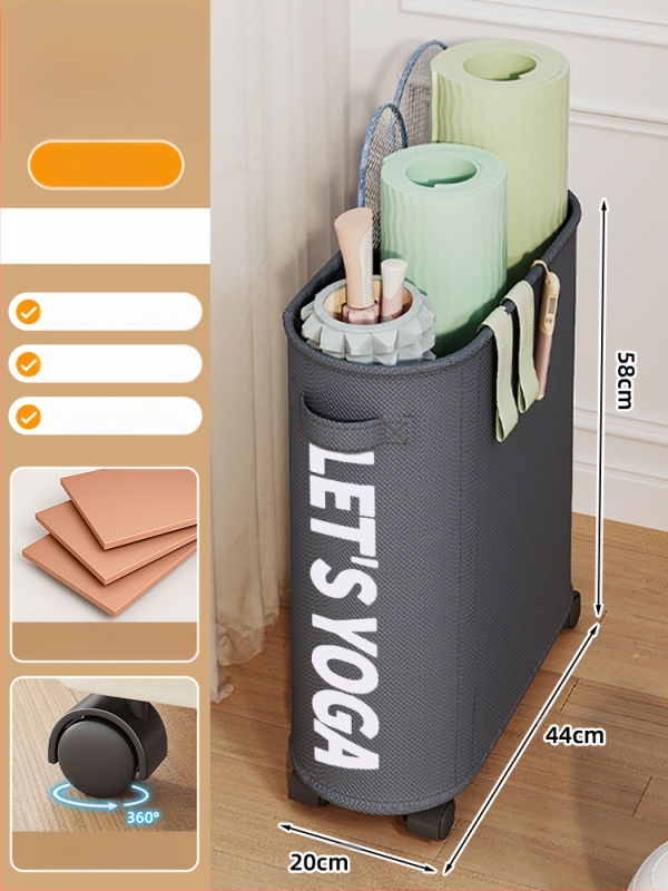 Jogas paklāja uzglabāšanas grozs, zīda ziedu materiāls, mini ar 6 slāņiem, ceļojumu uzglabāšanai, nepieciešama uzstādīšana