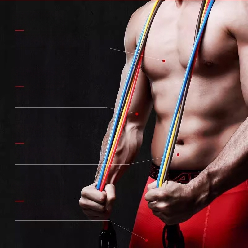 Jiupu Atsparos Virvutė – Namų fitneso įranga krūtinės treniravimui, tinkama vaikams, paaugliams ir suaugusiems, fitnesui ir grožiui