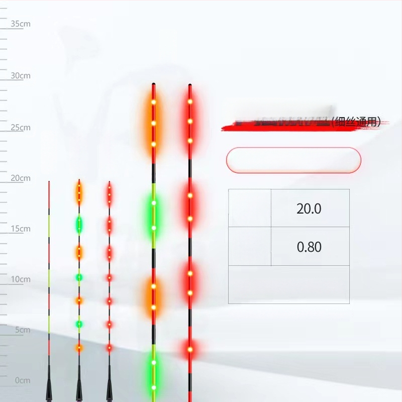 LED stikla šķiedras pludiņa aste vertikālajam driftam – Jiangding