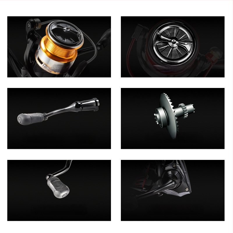 FishMX spininga spole – viegls dizains, leņķēta spole, garas metes