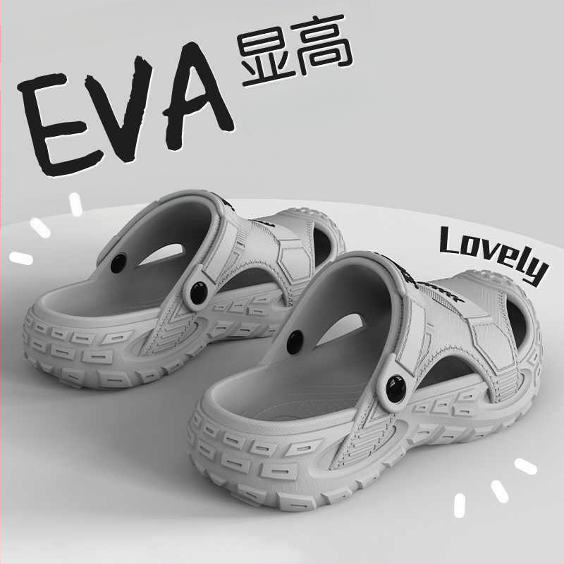 Sandale bărbați EVA, respirante, anti miros, antiderapante, EVA partea superioară și talpa, slip-on, stil coreean, pentru activități în apă
