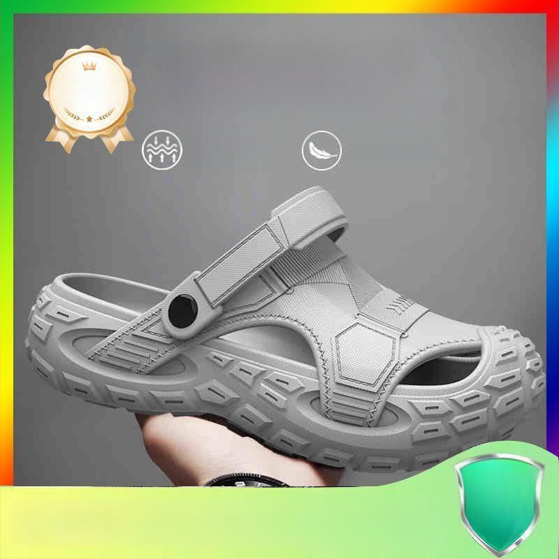 Sandale bărbați EVA, respirante, anti miros, antiderapante, EVA partea superioară și talpa, slip-on, stil coreean, pentru activități în apă