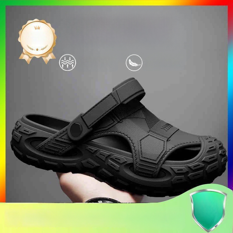 Sandale bărbați EVA, respirante, anti miros, antiderapante, EVA partea superioară și talpa, slip-on, stil coreean, pentru activități în apă