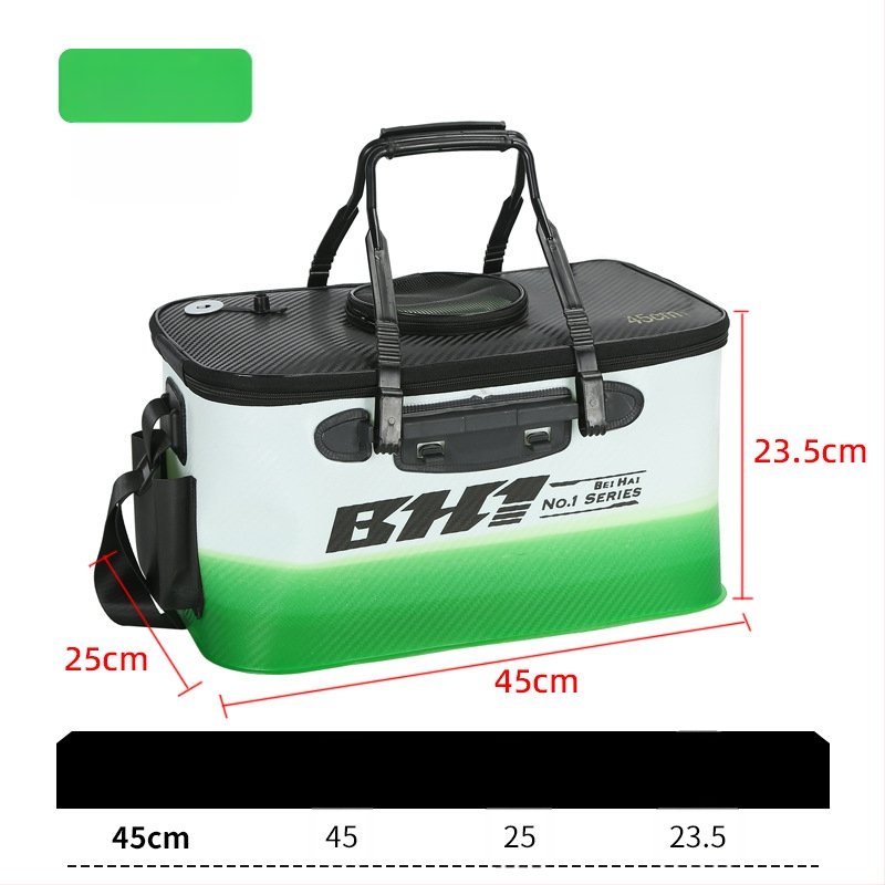 Saliekams EVA kauss dzīviem zivīm, pārnēsājamais zvejas kauss, 410 g, pielāgojams