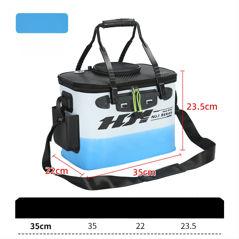 Saliekams EVA kauss dzīviem zivīm, pārnēsājamais zvejas kauss, 410 g, pielāgojams