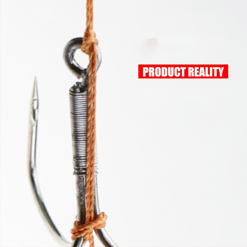 Āķu komplekts ar svina galvas ankoram, ar trim zobiem, zvīņu laušanas asmens, garš metiens, iepriekš piesieti āķi