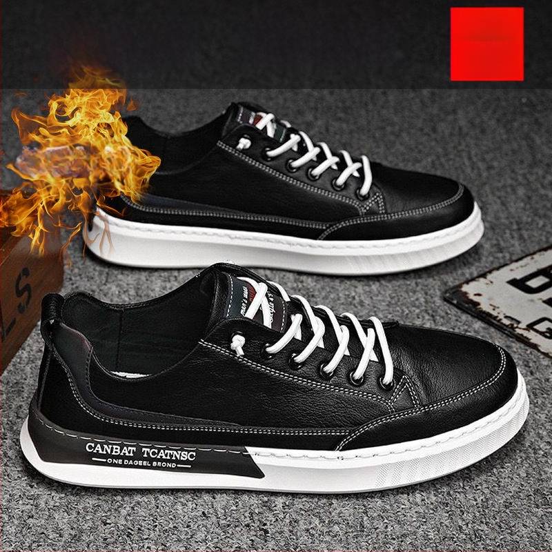 Vyriski skate bateliai iš dviejų sluoksnių karvų odos, smailus pirštas, žemas viršus, gumos padas, PU įdėklas