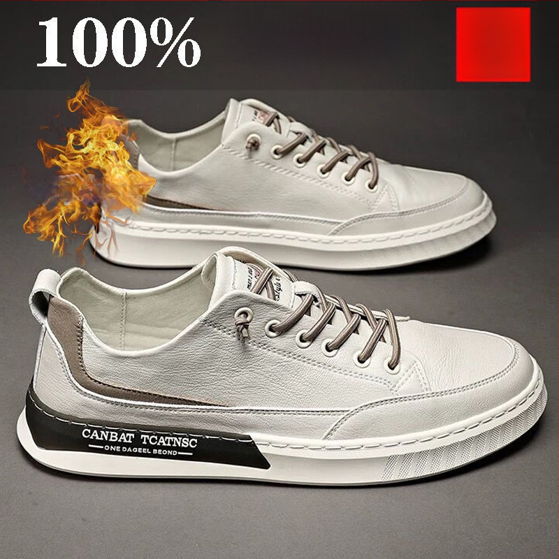 Vyriski skate bateliai iš dviejų sluoksnių karvų odos, smailus pirštas, žemas viršus, gumos padas, PU įdėklas