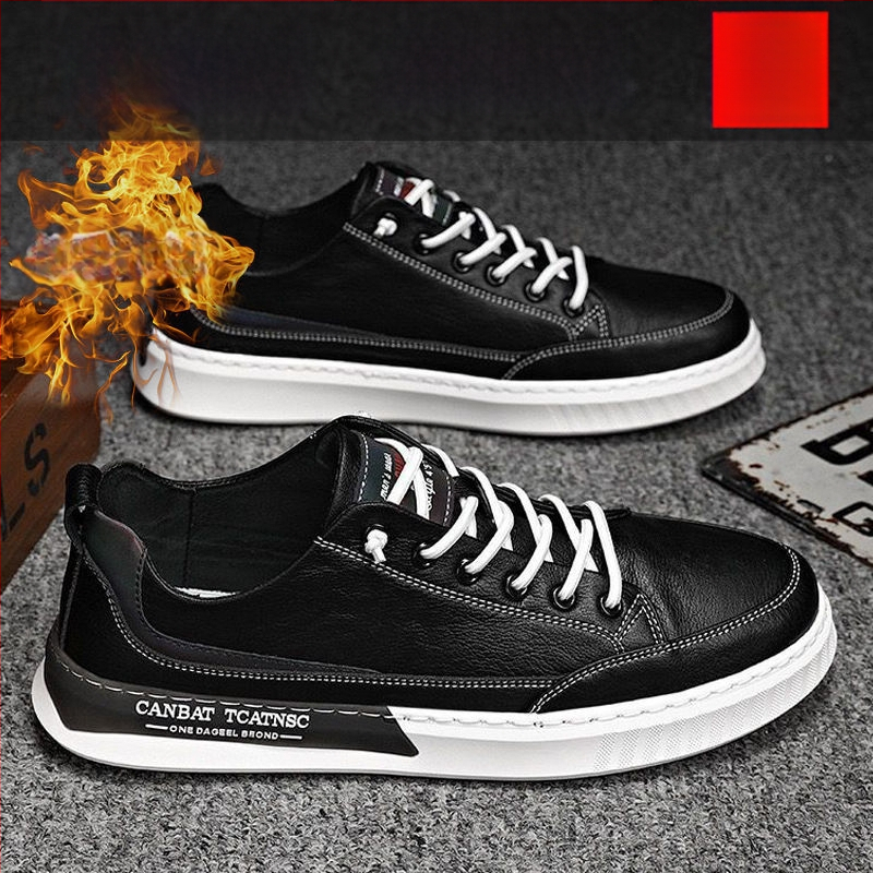 Vyriski skate bateliai iš dviejų sluoksnių karvų odos, smailus pirštas, žemas viršus, gumos padas, PU įdėklas