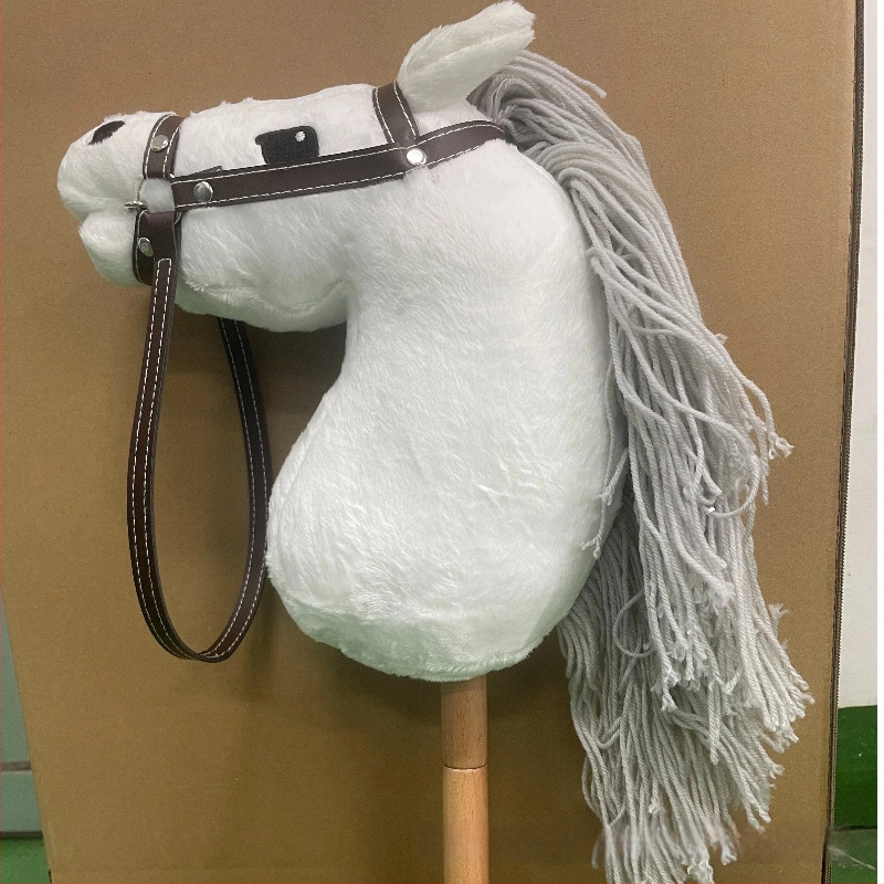 Pliisist mänguasja hobuse peaga - kohandatavate näidistega (lühikarva plüüs; PP puuvillane täidis; 14+ vanus)