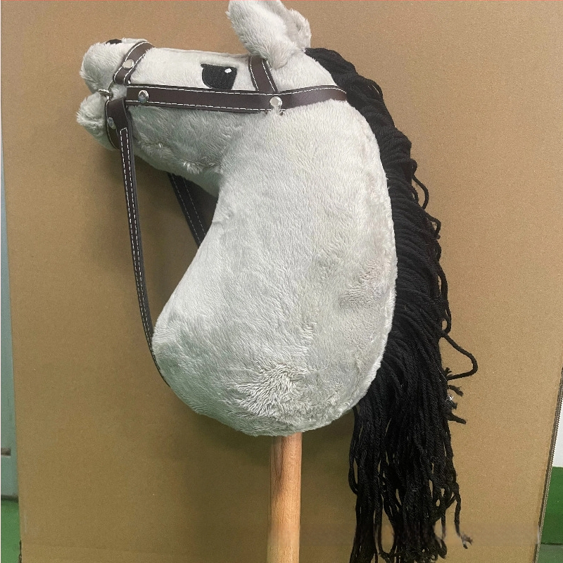 Pliisist mänguasja hobuse peaga - kohandatavate näidistega (lühikarva plüüs; PP puuvillane täidis; 14+ vanus)