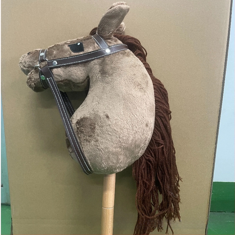 Pliisist mänguasja hobuse peaga - kohandatavate näidistega (lühikarva plüüs; PP puuvillane täidis; 14+ vanus)