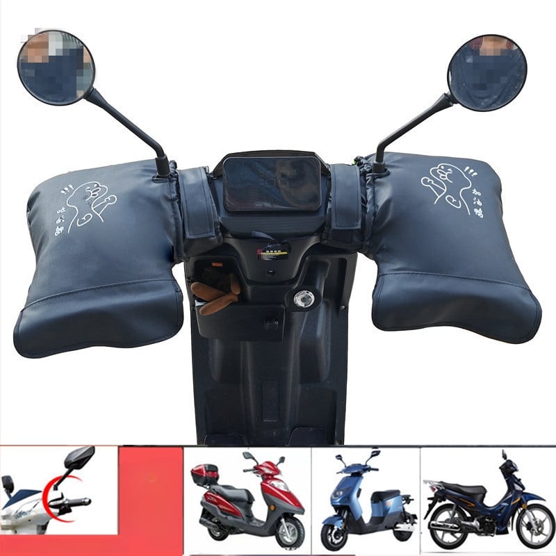 Navlaka za upravljač električnog motocikla, zimska toplina, vodootporna, baršunasta podstava, debela za zaštitu od hladnoće