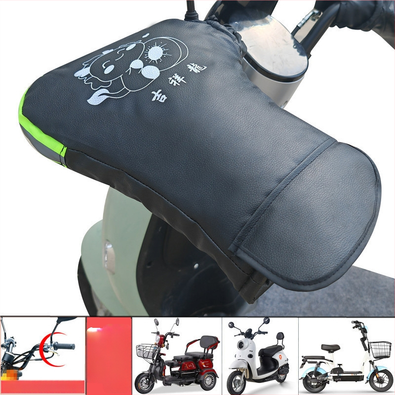 Navlaka za upravljač električnog motocikla, zimska toplina, vodootporna, baršunasta podstava, debela za zaštitu od hladnoće