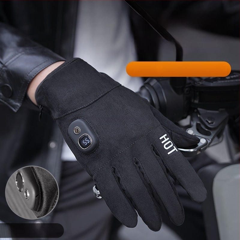 Elektriskās apkures cimdi – Uzlādējami, Flīsa materiāls, Unisex, Slēpošanai