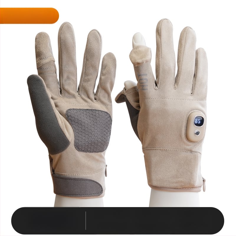 Elektriskās apkures cimdi – Uzlādējami, Flīsa materiāls, Unisex, Slēpošanai