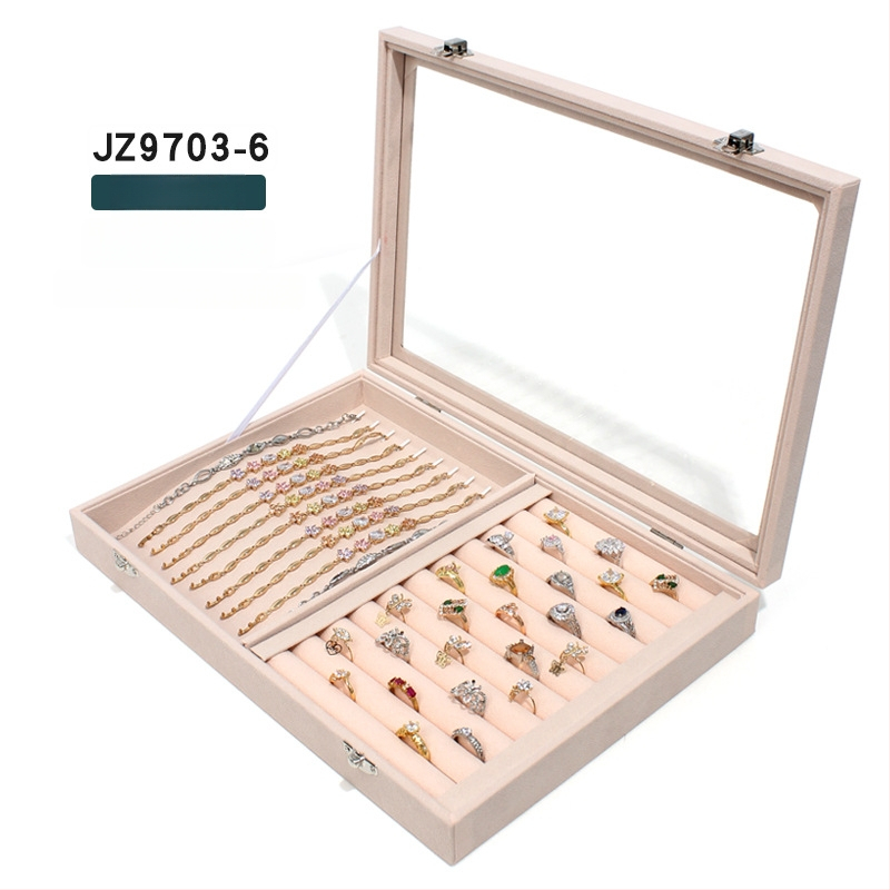 Cutie pentru bijuterii Mengluo, model JZ9703, lemn, stil coreean