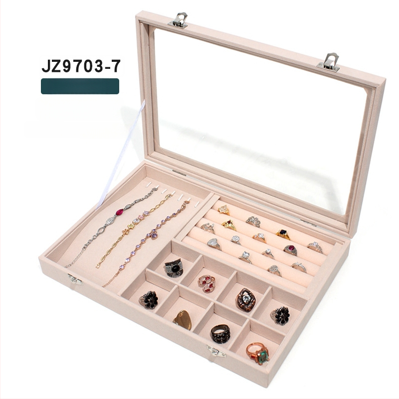 Cutie pentru bijuterii Mengluo, model JZ9703, lemn, stil coreean
