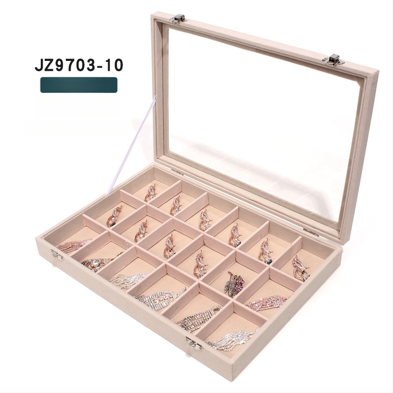 Cutie pentru bijuterii Mengluo, model JZ9703, lemn, stil coreean