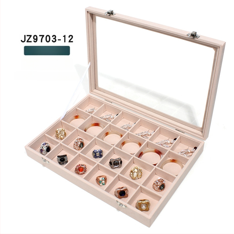 Cutie pentru bijuterii Mengluo, model JZ9703, lemn, stil coreean