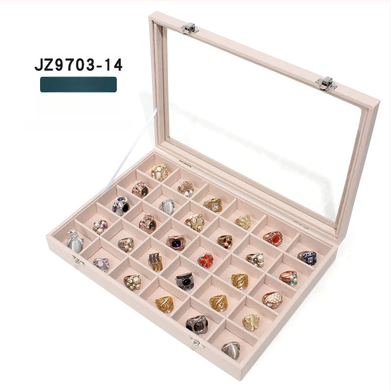 Cutie pentru bijuterii Mengluo, model JZ9703, lemn, stil coreean